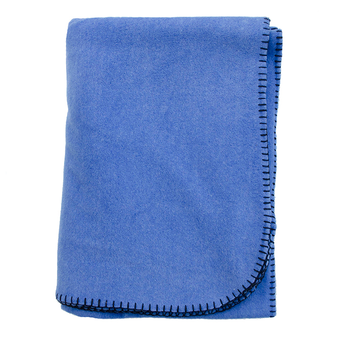 Cotton Flannel Blue Throw Blanket